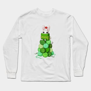 Bunny Christmas Tree Long Sleeve T-Shirt